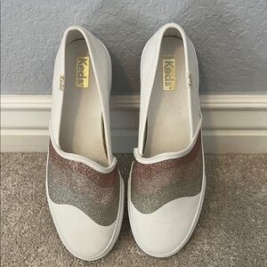 Keds Women's Glitter Wave Slip-On Sneakers